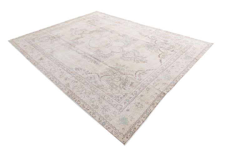 9' 3 x 12' 1 Hand Knotted Ultra Vintage Persian Wool Rug