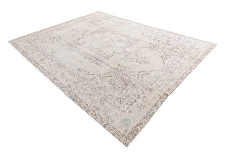 Detail image of 9' 3 x 12' 1 Hand Knotted Ultra Vintage Persian Wool Rug