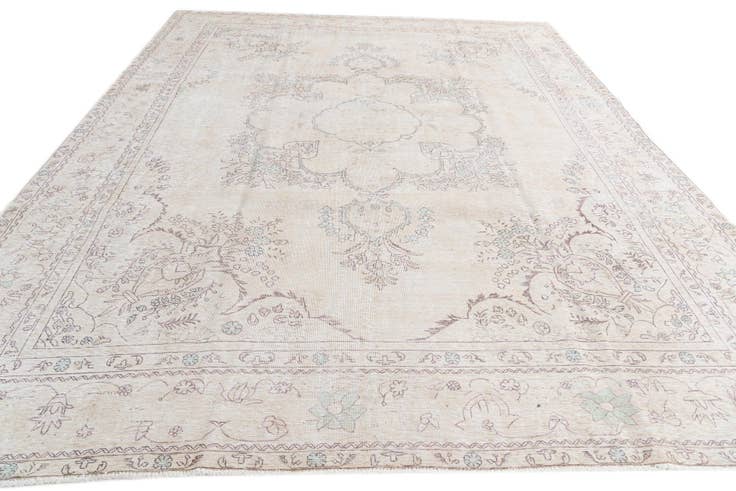 Detail image of 9' 3 x 12' 1 Hand Knotted Ultra Vintage Persian Wool Rug