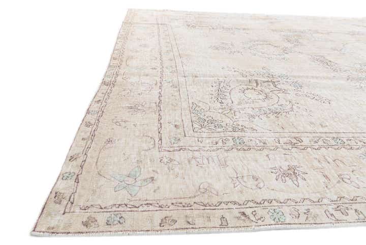 9' 3 x 12' 1 Hand Knotted Ultra Vintage Persian Wool Rug