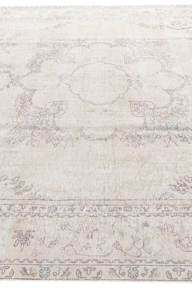 Detail image of 9' 3 x 12' 1 Hand Knotted Ultra Vintage Persian Wool Rug