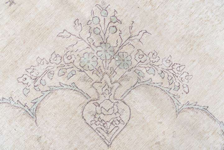 9' 3 x 12' 1 Hand Knotted Ultra Vintage Persian Wool Rug