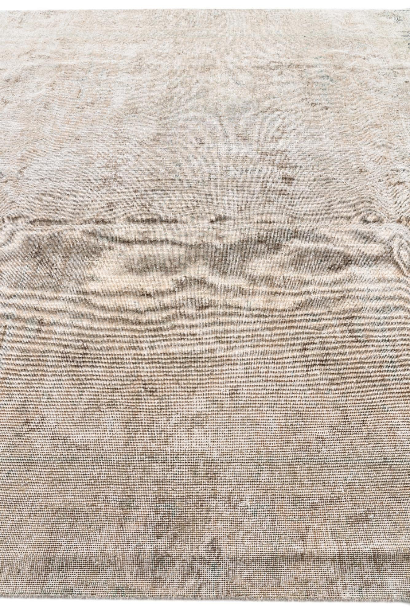 9' x 12' 9 Hand Knotted Ultra Vintage Persian Wool Rug