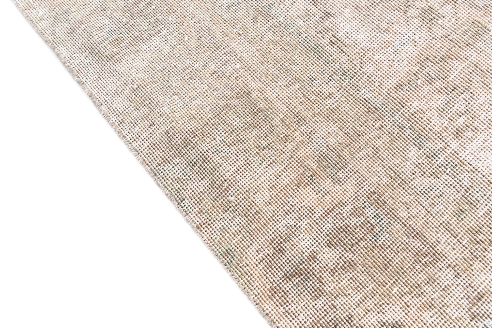9' x 12' 9 Hand Knotted Ultra Vintage Persian Wool Rug