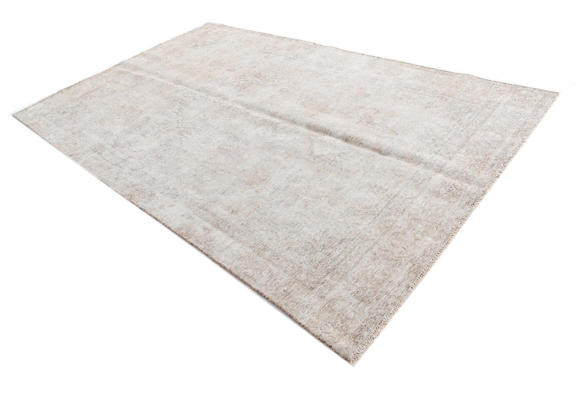 5' 9 x 9' 4 Hand Knotted Ultra Vintage Persian Wool Rug