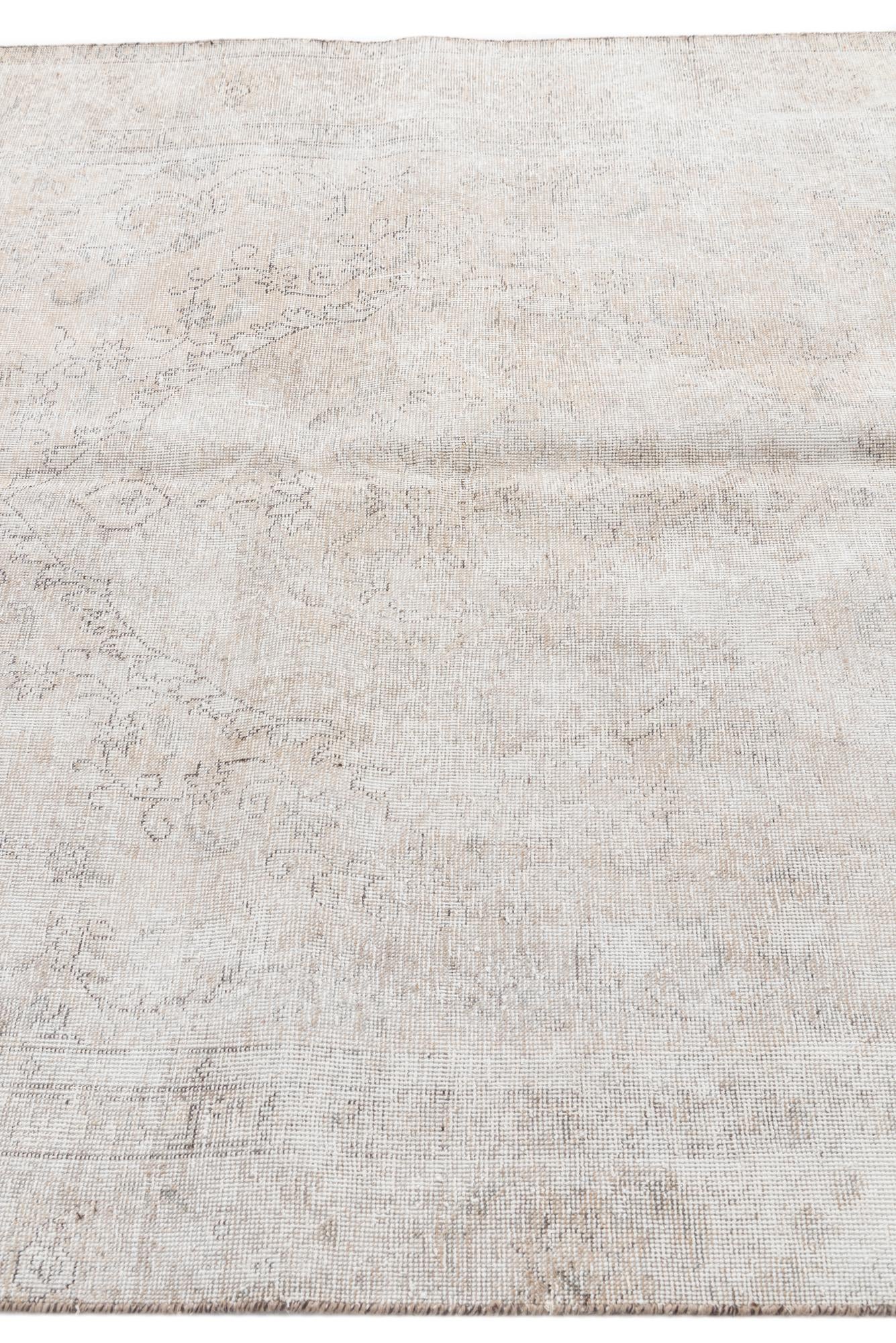 5' 9 x 9' 4 Hand Knotted Ultra Vintage Persian Wool Rug