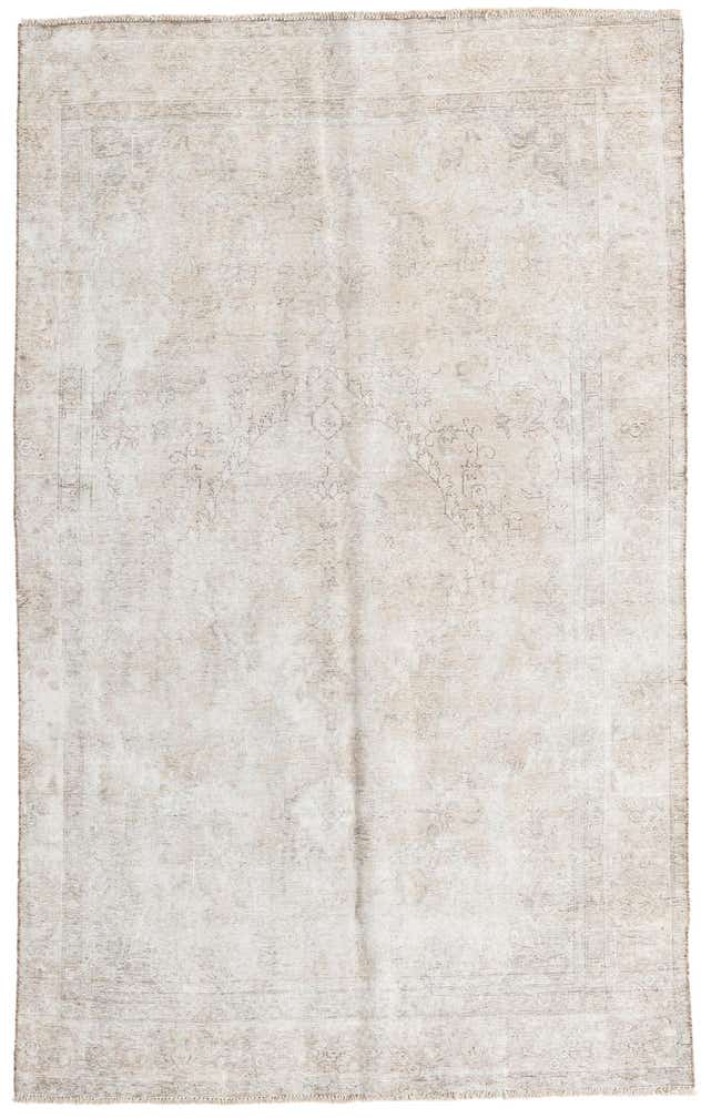 5' 9 x 9' 4 Hand Knotted Ultra Vintage Persian Wool Rug