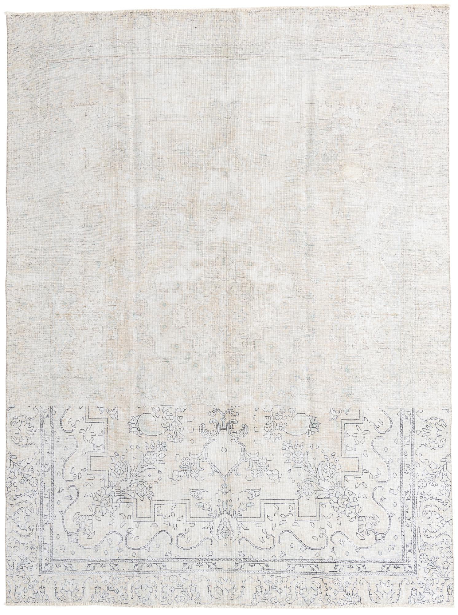 9' x 12' Hand Knotted Ultra Vintage Persian Wool Rug