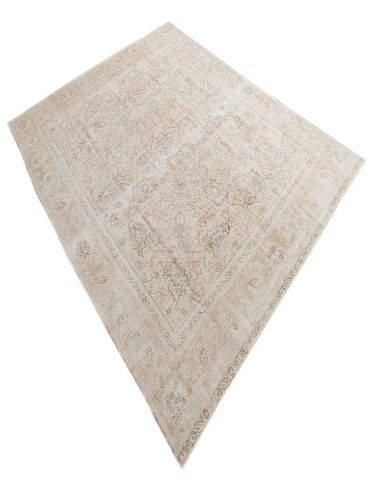 Detail image of 9' 3 x 11' 9  Hand Knotted Ultra Vintage Persian Wool Rug