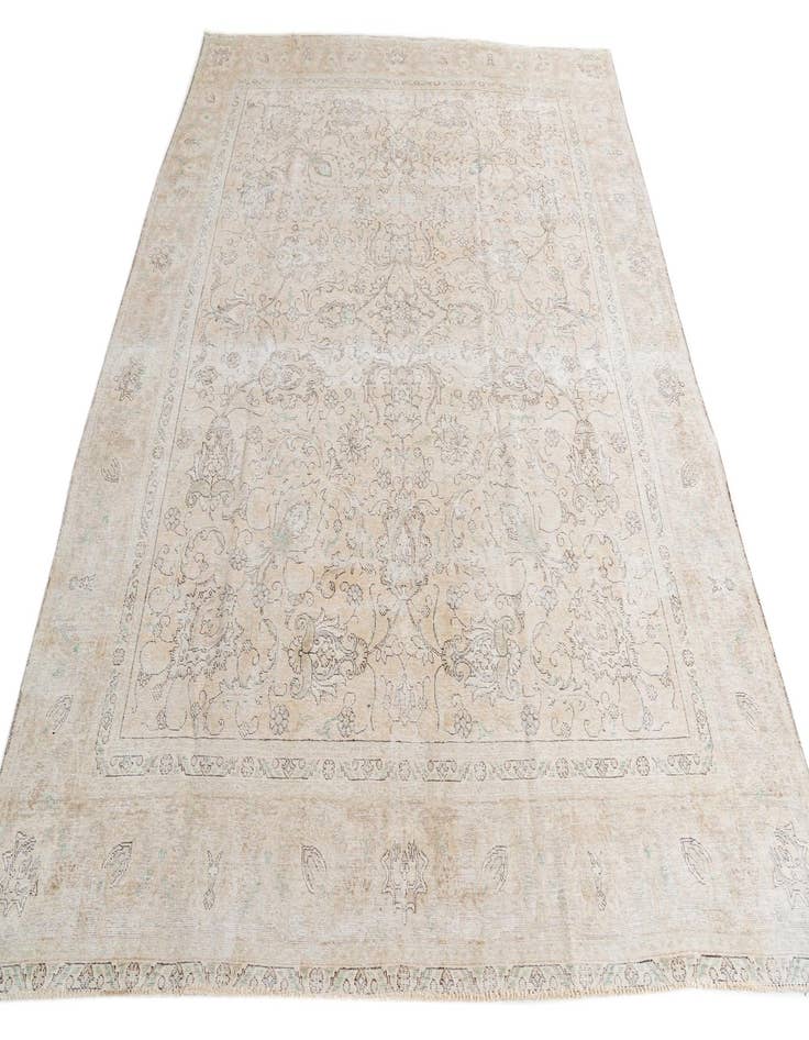 Detail image of 9' 3 x 11' 9  Hand Knotted Ultra Vintage Persian Wool Rug