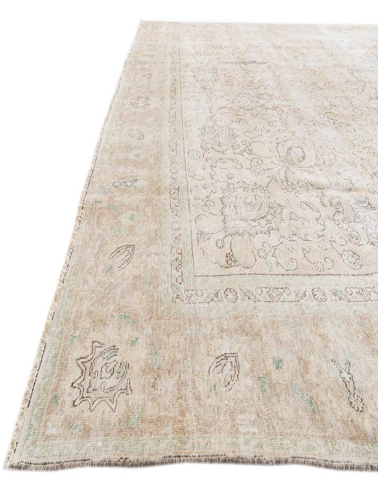 Detail image of 9' 3 x 11' 9  Hand Knotted Ultra Vintage Persian Wool Rug