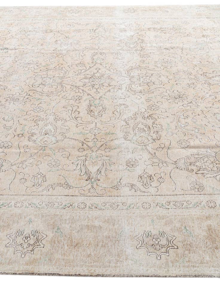 Detail image of 9' 3 x 11' 9  Hand Knotted Ultra Vintage Persian Wool Rug
