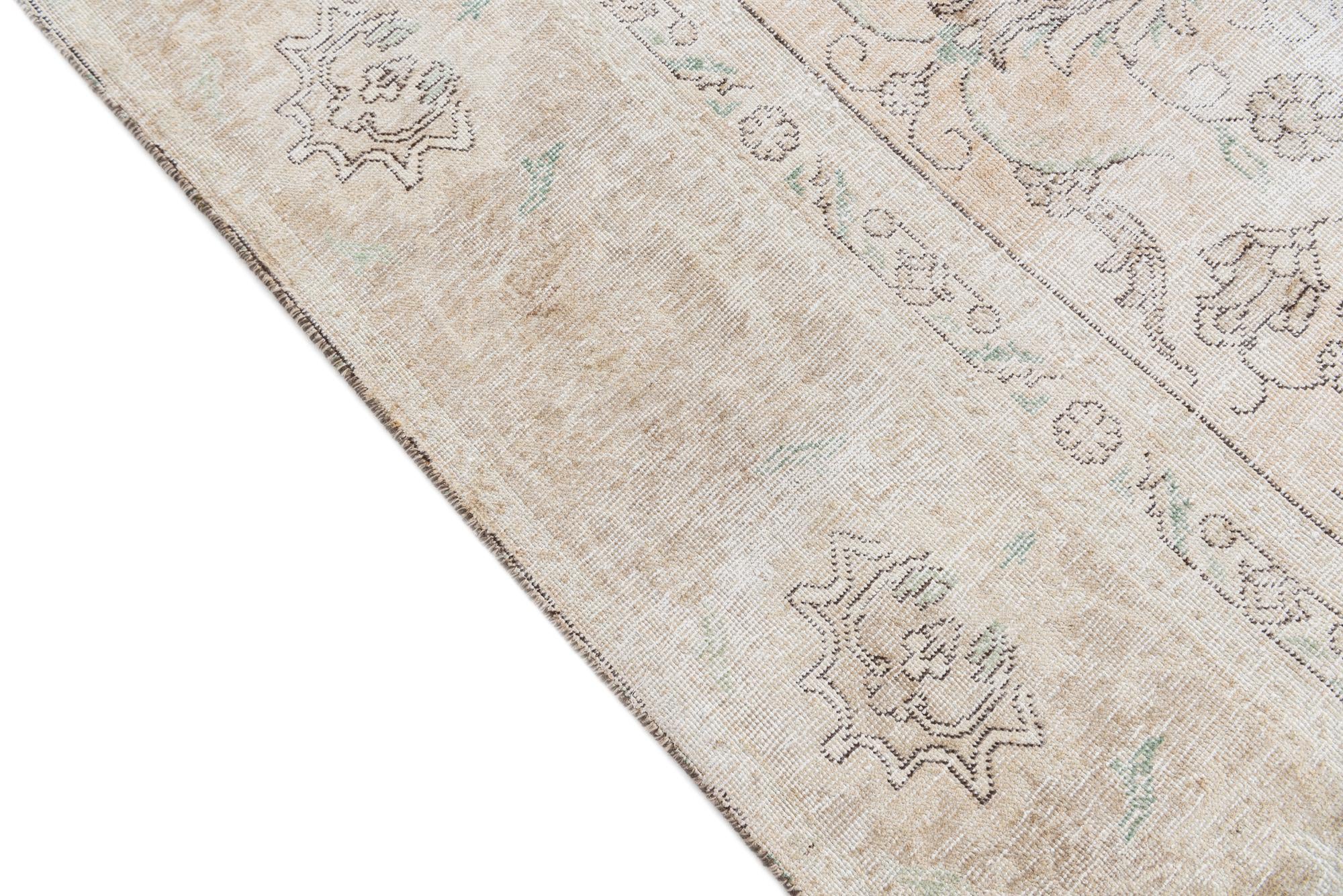 9' 3 x 11' 9 Hand Knotted Ultra Vintage Persian Wool Rug