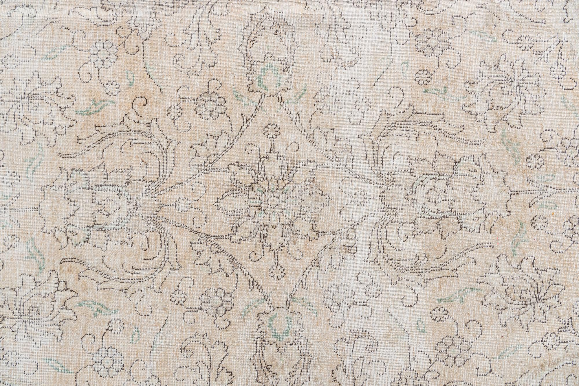 9' 3 x 11' 9 Hand Knotted Ultra Vintage Persian Wool Rug