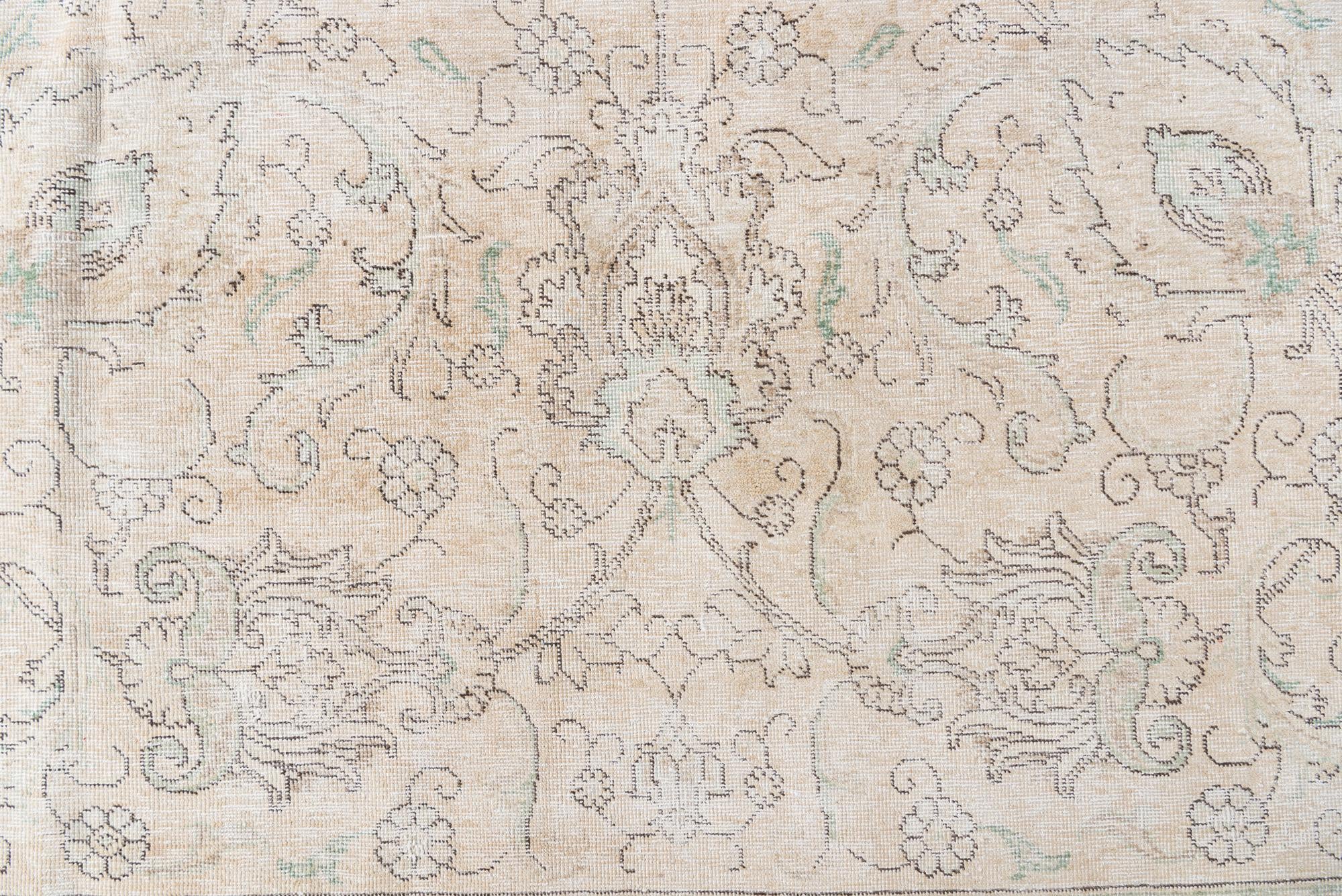 9' 3 x 11' 9 Hand Knotted Ultra Vintage Persian Wool Rug