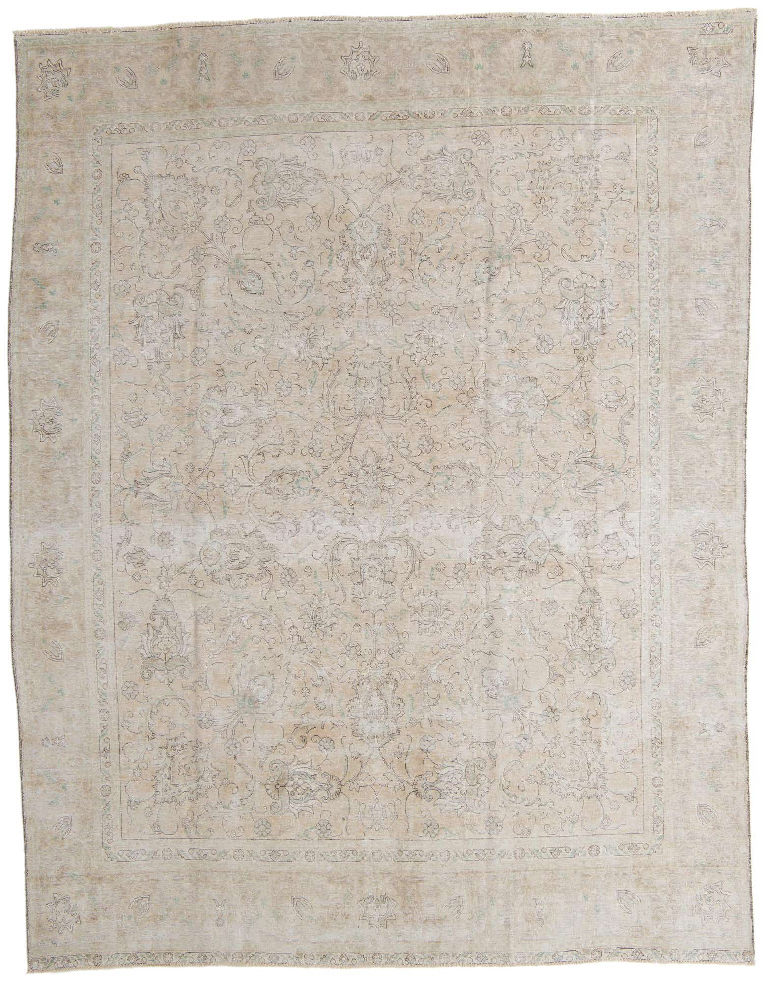 Primary image 9' 3 x 11' 9  Hand Knotted Ultra Vintage Persian Wool Rug