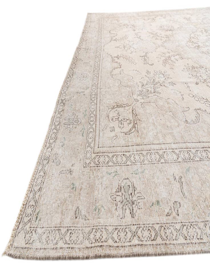 Detail image of 9' 6 x 12' 3  Hand Knotted Ultra Vintage Persian Wool Rug