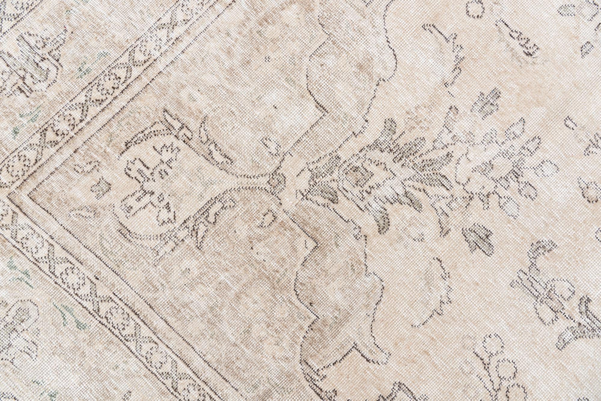 9' 6 x 12' 3 Hand Knotted Ultra Vintage Persian Wool Rug