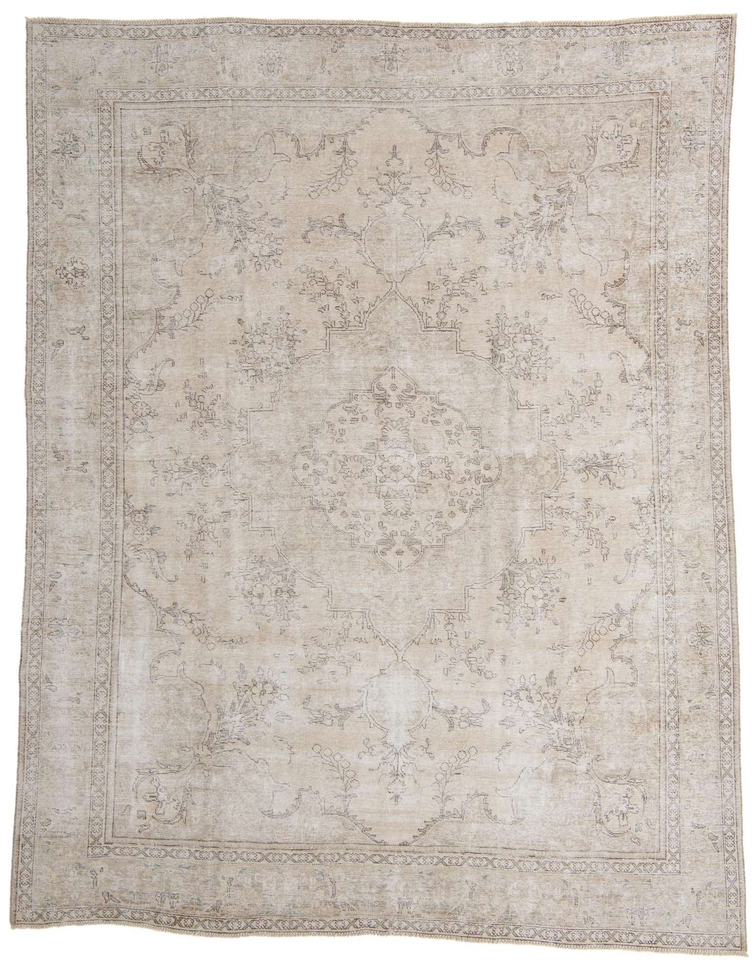 9' 6 x 12' 3 Hand Knotted Ultra Vintage Persian Wool Rug