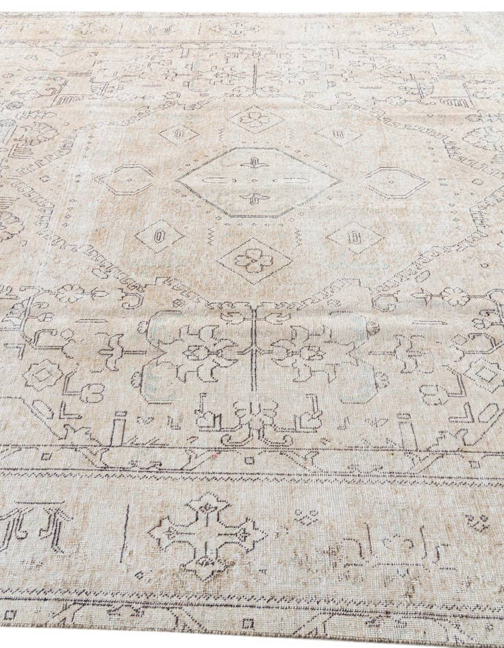 Detail image of 9' 7 x 12' 9  Hand Knotted Ultra Vintage Persian Wool Rug