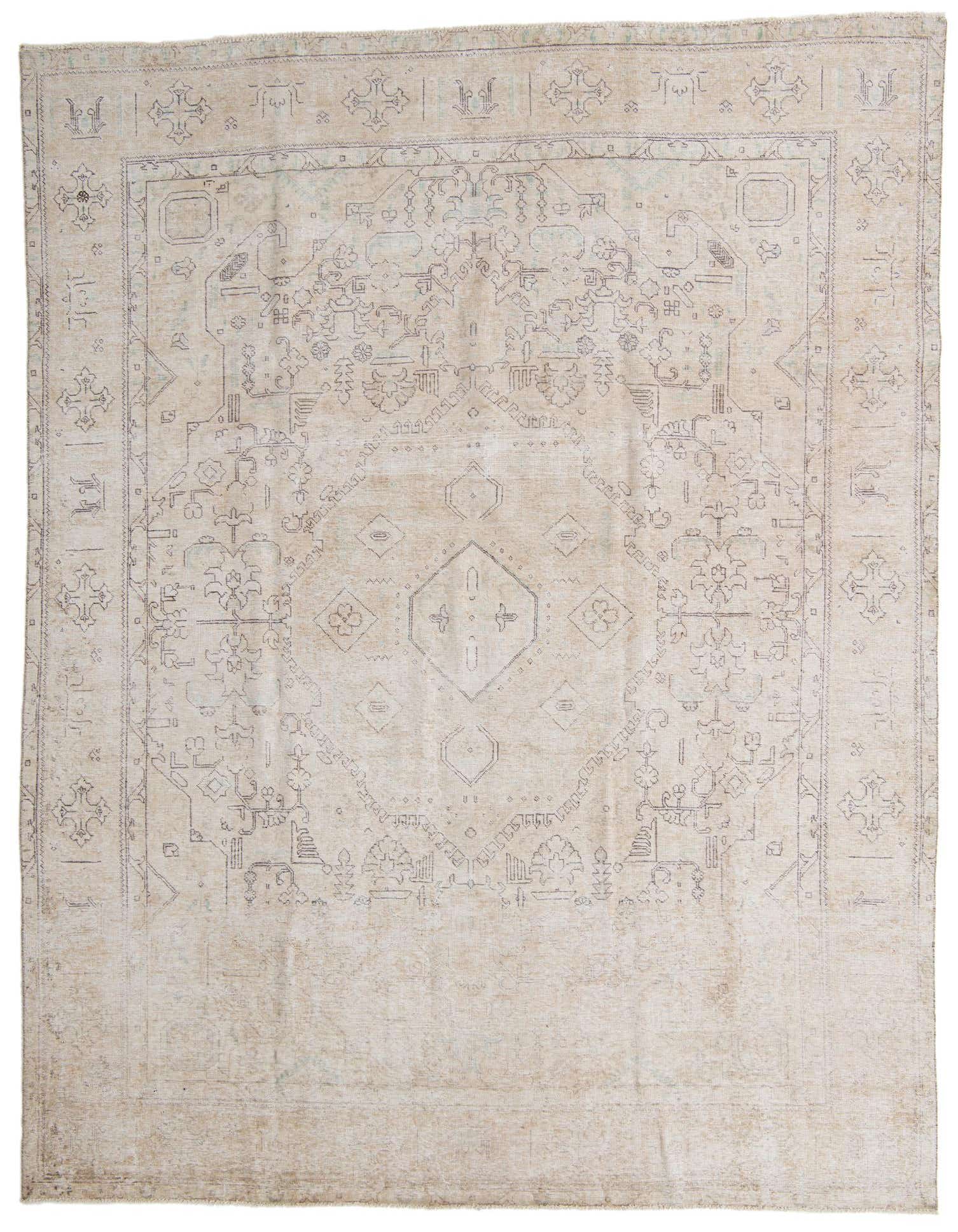 Primary image 9' 7 x 12' 9  Hand Knotted Ultra Vintage Persian Wool Rug