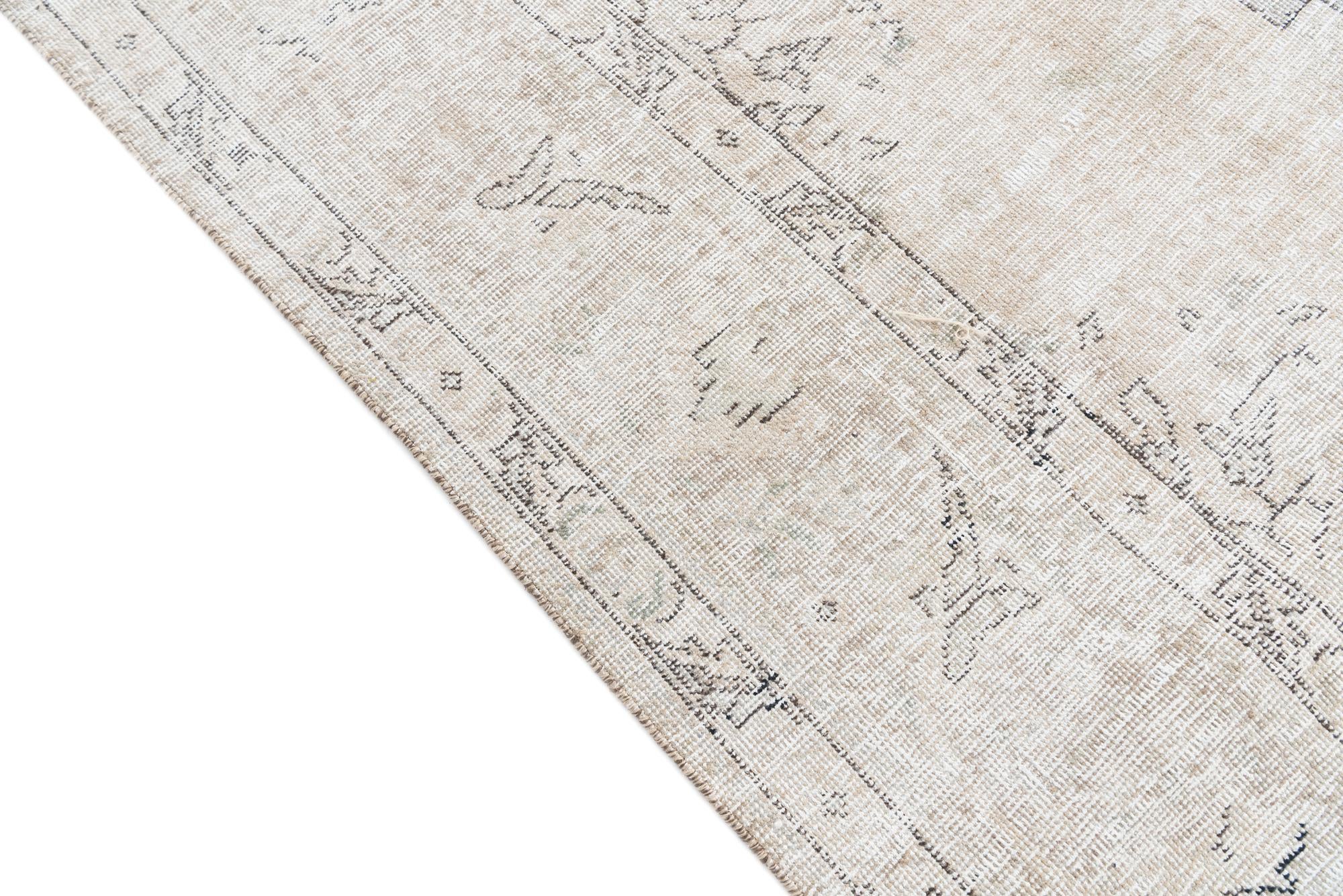 9' 8 x 12' 8 Hand Knotted Ultra Vintage Persian Wool Rug