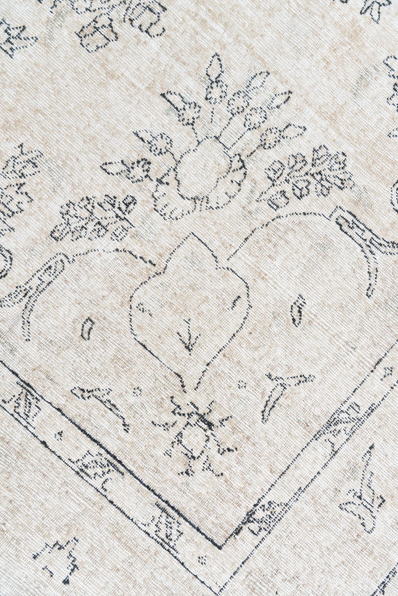 9' 8 x 12' 8 Hand Knotted Ultra Vintage Persian Wool Rug