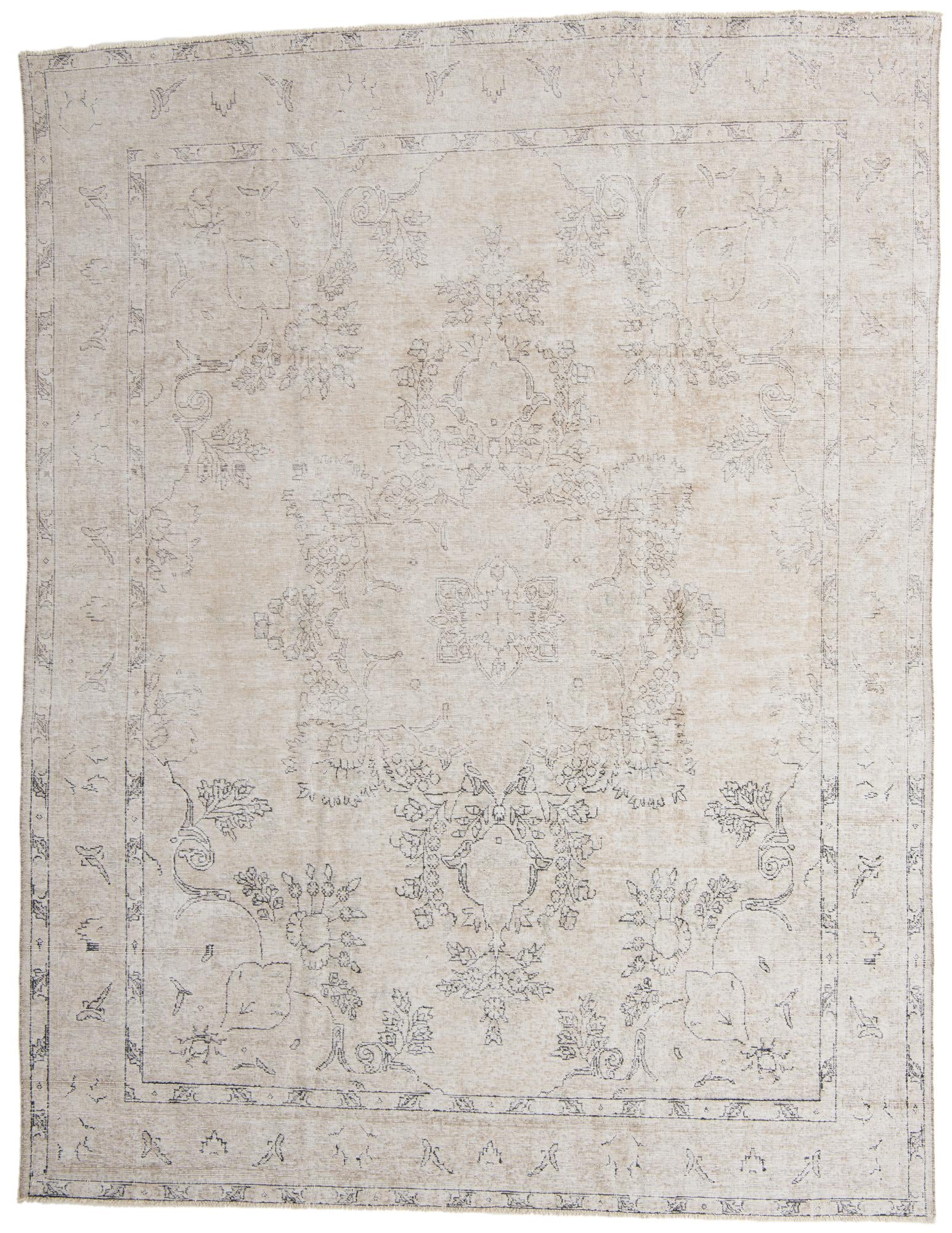 9' 8 x 12' 8 Hand Knotted Ultra Vintage Persian Wool Rug