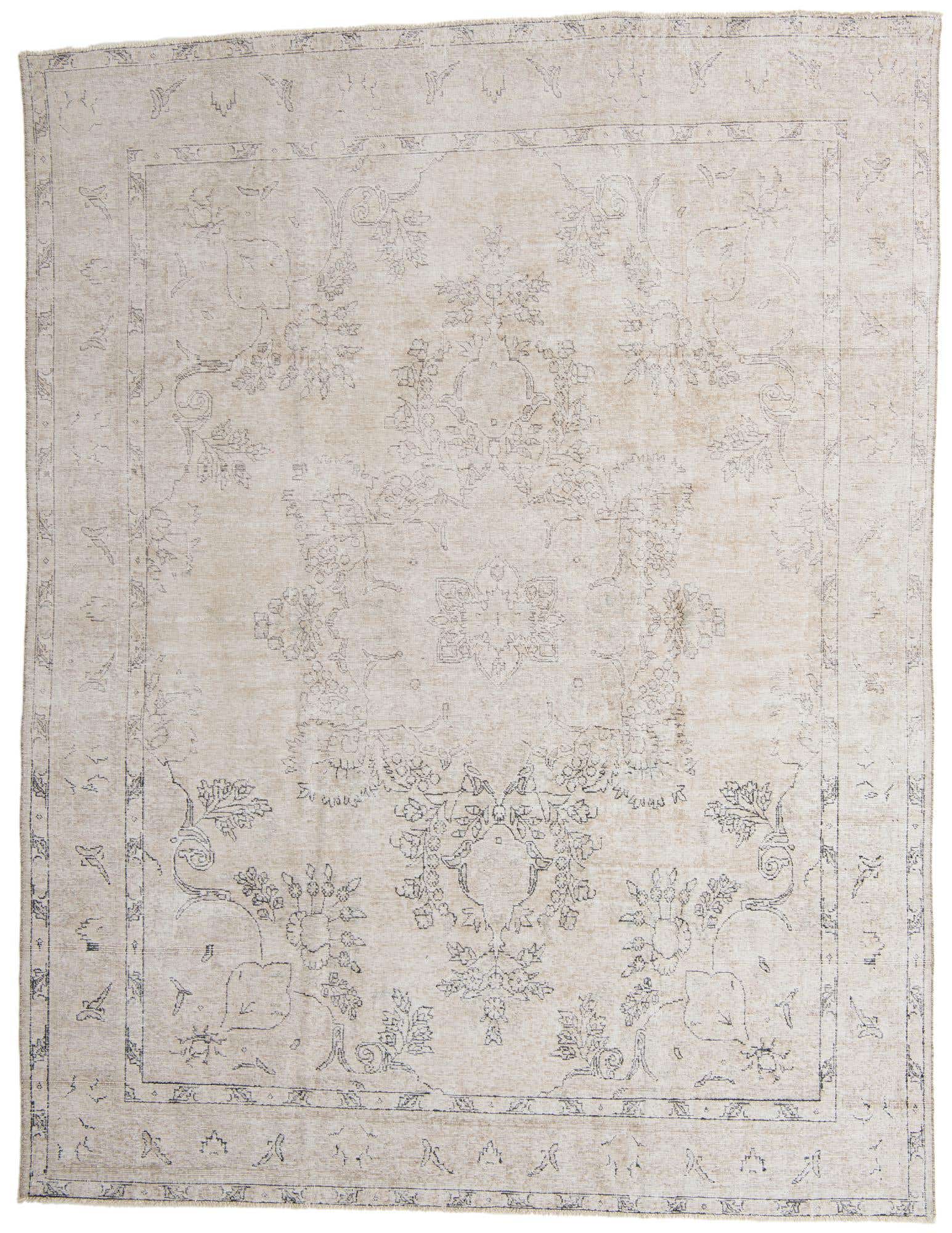 9' 8 x 12' 8 Hand Knotted Ultra Vintage Persian Wool Rug