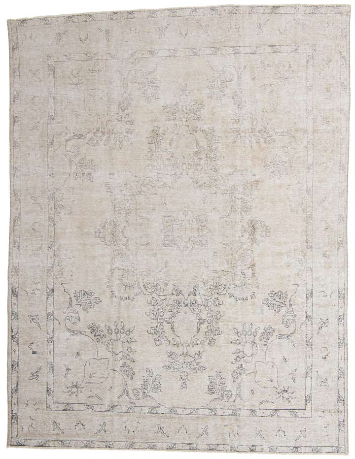 9' 8 x 12' 8 Hand Knotted Ultra Vintage Persian Wool Rug