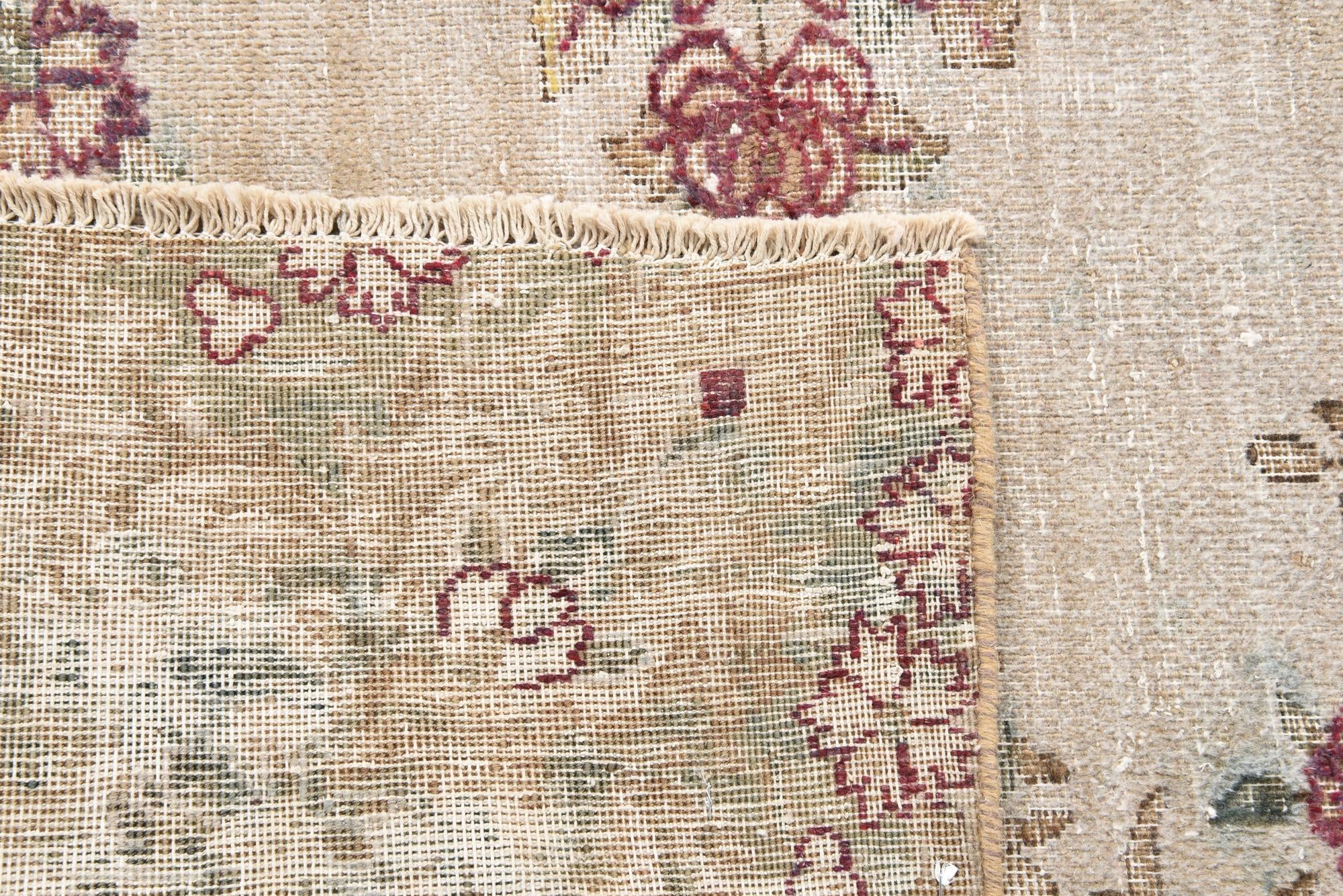 6' x 9' 3 Hand Knotted Ultra Vintage Persian Wool Rug