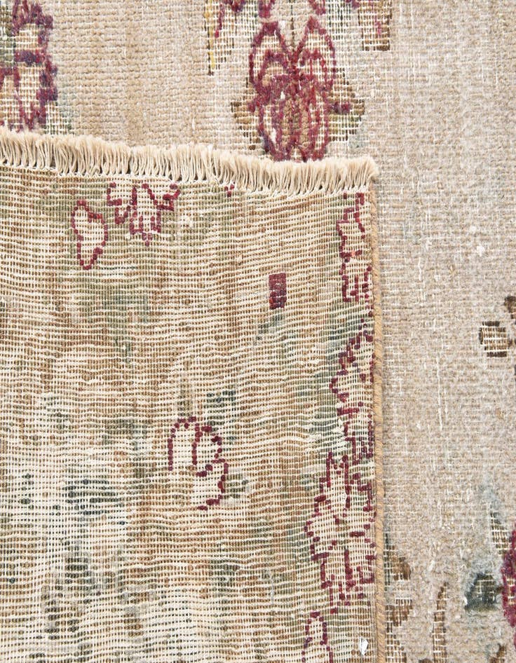 Detail image of 6' x 9' 3  Hand Knotted Ultra Vintage Persian Wool Rug