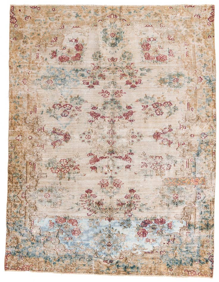 Detail image of 6' x 9' 3 Hand Knotted Ultra Vintage Persian Wool Rug
