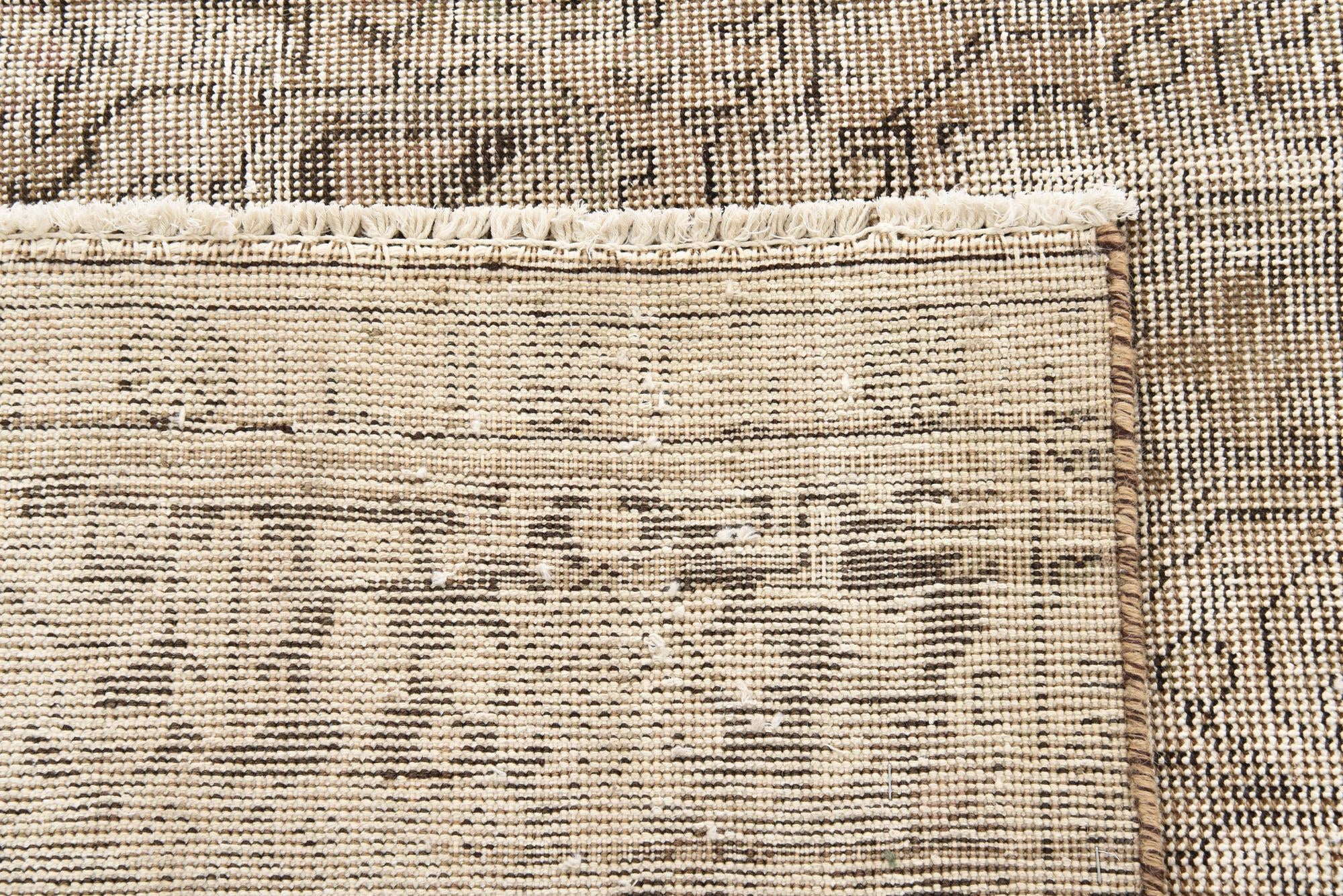 190cm x 295cm anudado a mano Ultra Vintage Alfombra Persa Lana