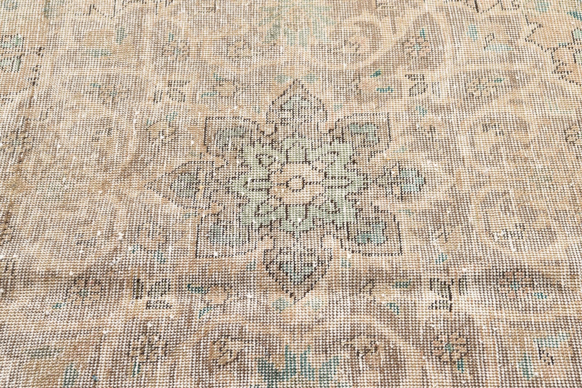 6' 5 x 9' 8 Hand Knotted Ultra Vintage Persian Wool Rug