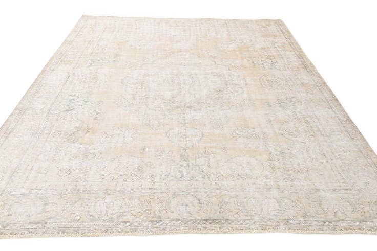 Detail image of 9' 9 x 12' 5 Hand Knotted Ultra Vintage Persian Wool Rug