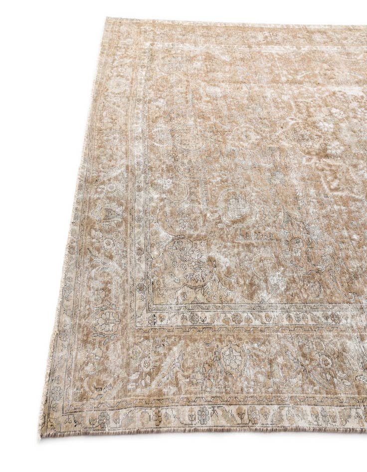 Detail image of 9' 8 x 12' 2  Hand Knotted Ultra Vintage Persian Wool Rug