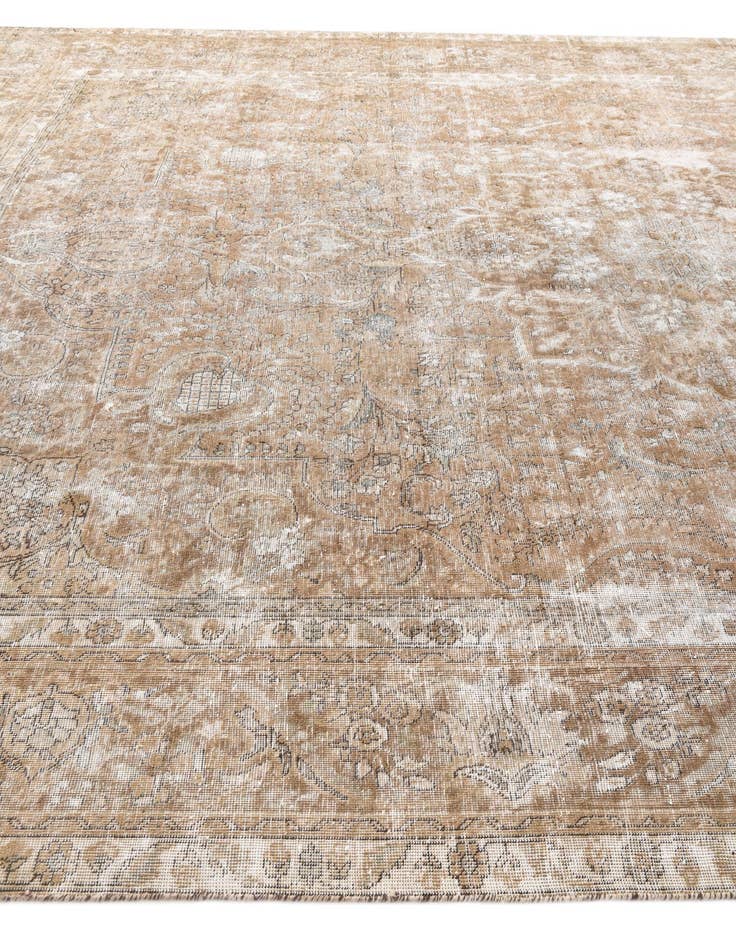 Detail image of 9' 8 x 12' 2  Hand Knotted Ultra Vintage Persian Wool Rug