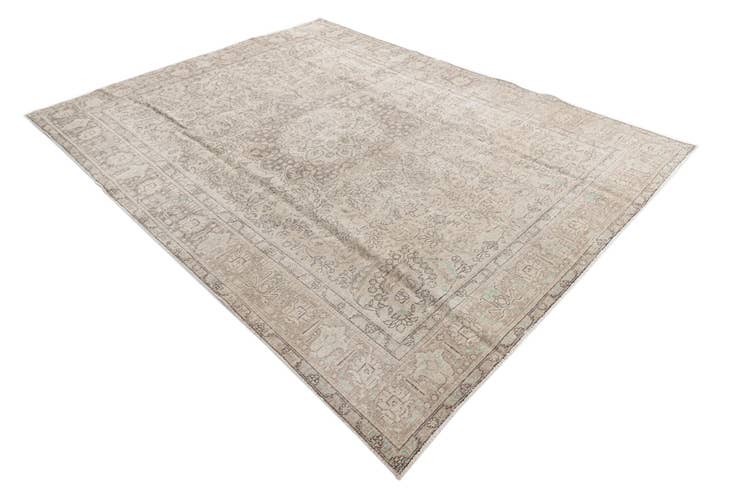 Detail image of 8' x 10' 7 Hand Knotted Ultra Vintage Persian Wool Rug