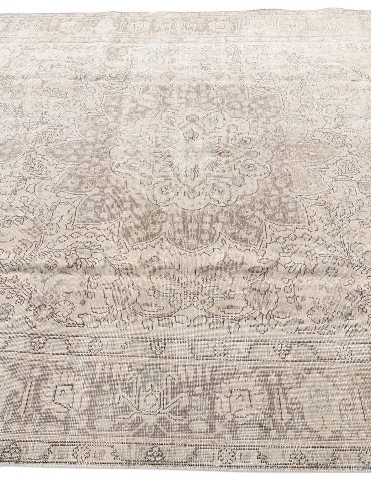 Detail image of 8' x 10' 7  Hand Knotted Ultra Vintage Persian Wool Rug