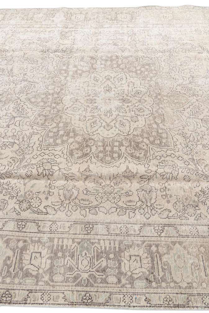 8' x 10' 7 Hand Knotted Ultra Vintage Persian Wool Rug