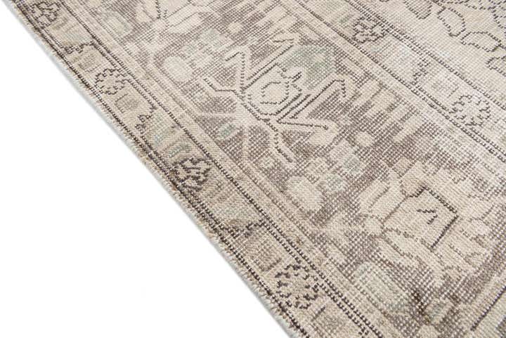 8' x 10' 7 Hand Knotted Ultra Vintage Persian Wool Rug