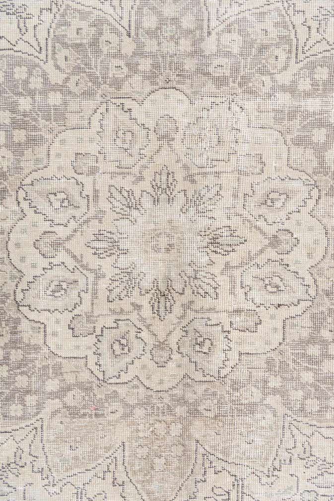 8' x 10' 7 Hand Knotted Ultra Vintage Persian Wool Rug