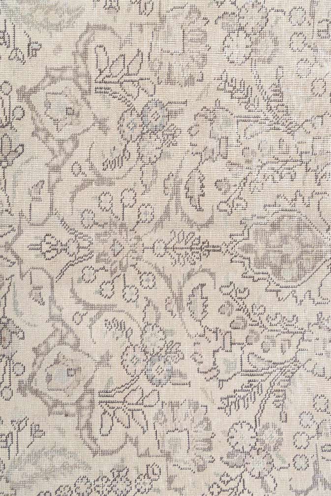 8' x 10' 7 Hand Knotted Ultra Vintage Persian Wool Rug