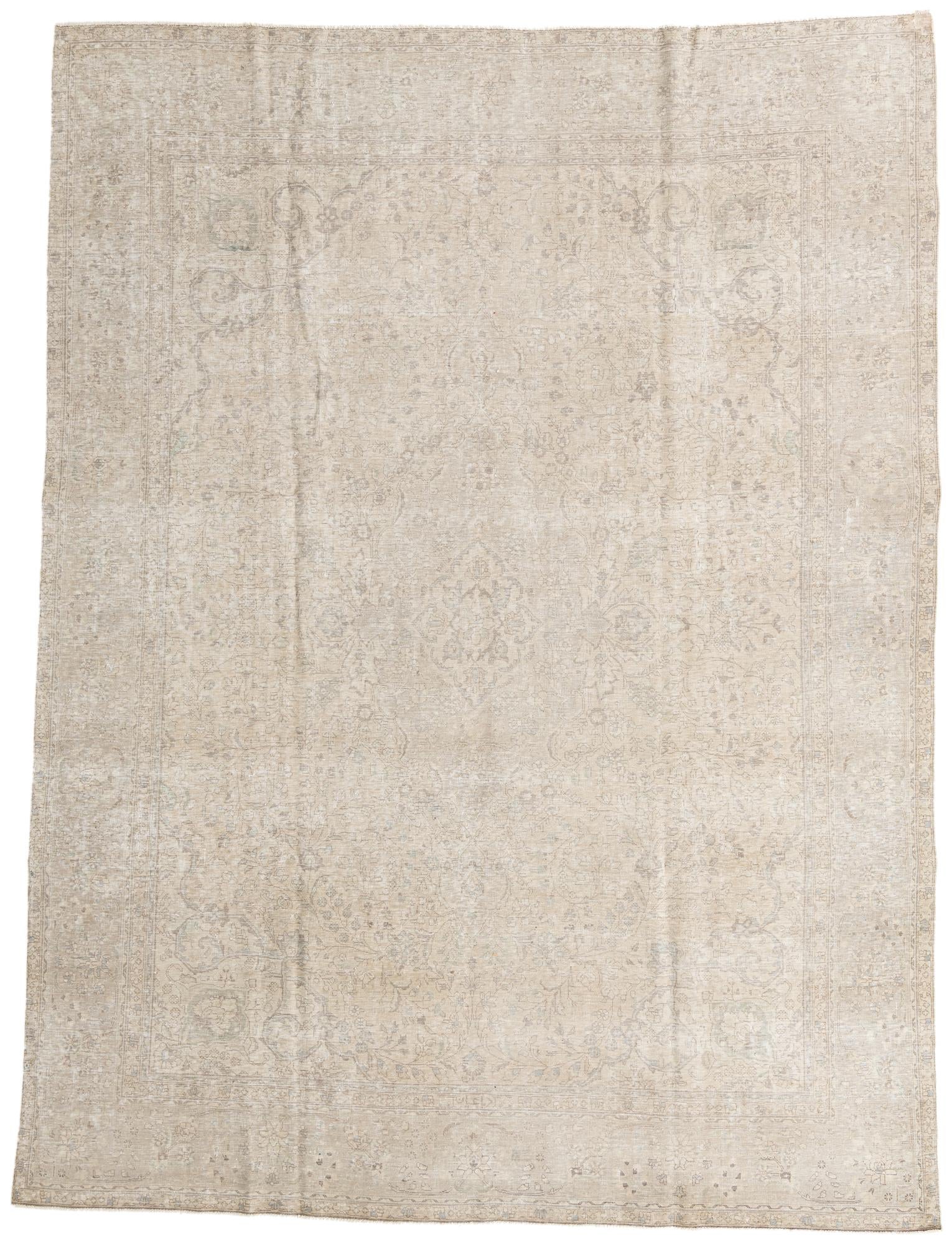 9' 2 x 12' 2 Hand Knotted Ultra Vintage Persian Wool Rug