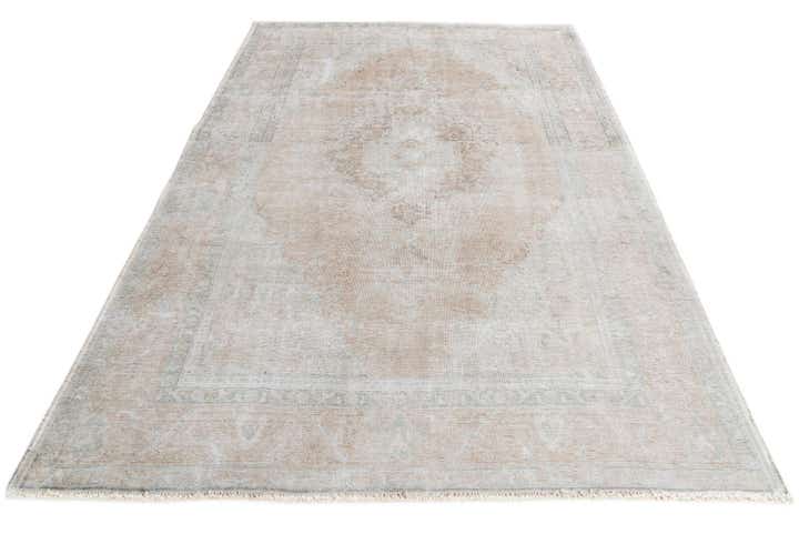6' 5 x 9' 7 Hand Knotted Ultra Vintage Persian Wool Rug
