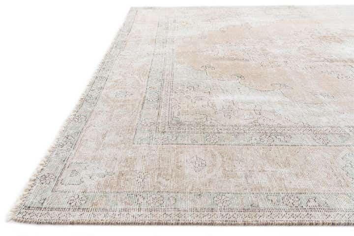 6' 5 x 9' 7 Hand Knotted Ultra Vintage Persian Wool Rug
