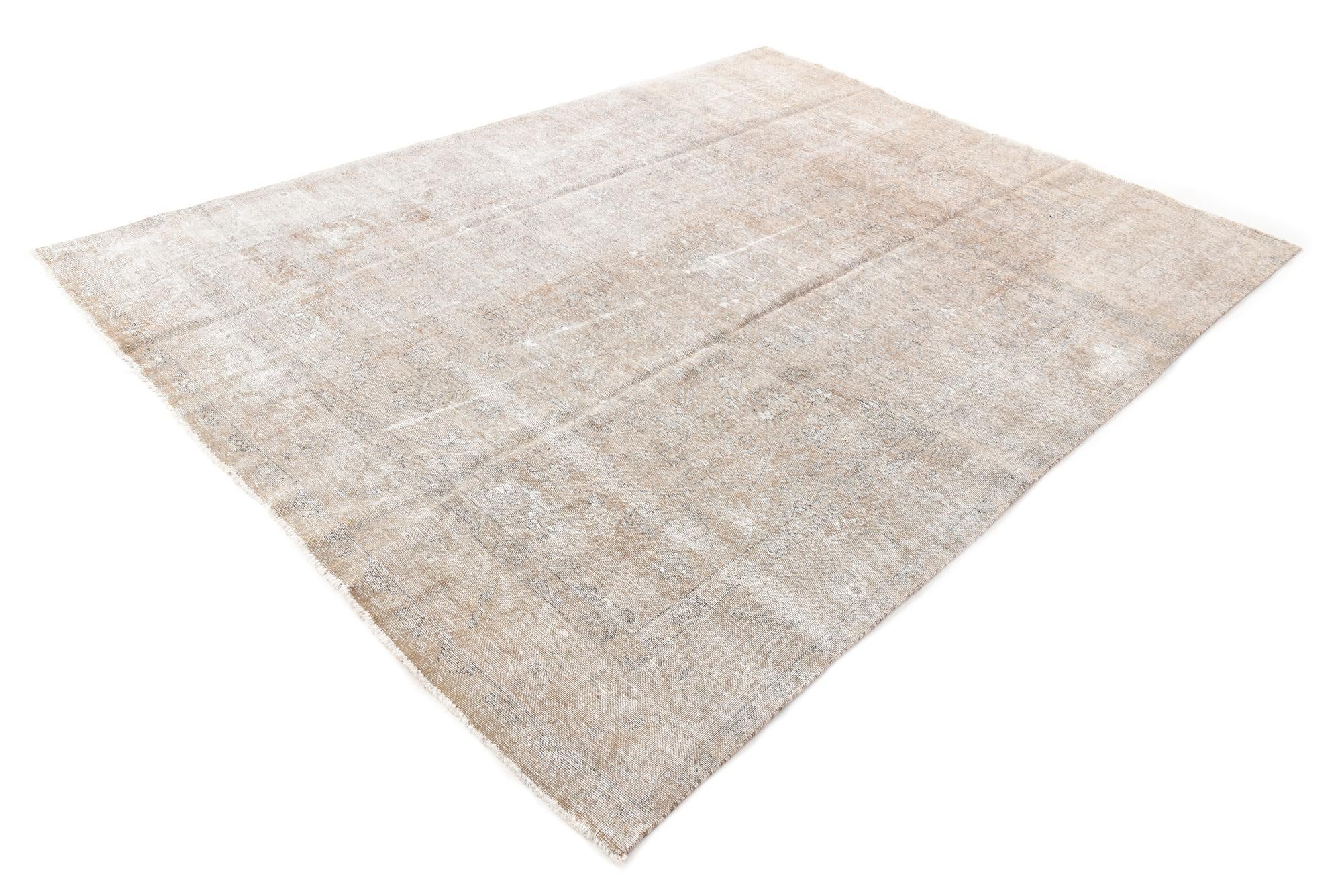 9' 8 x 12' 5 Hand Knotted Ultra Vintage Persian Wool Rug