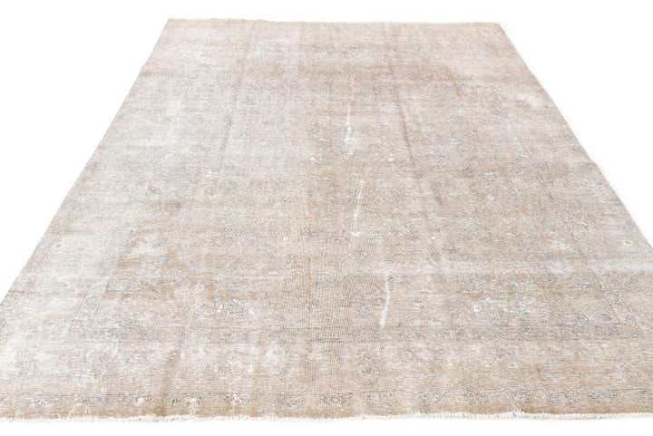 9' 8 x 12' 5 Hand Knotted Ultra Vintage Persian Wool Rug