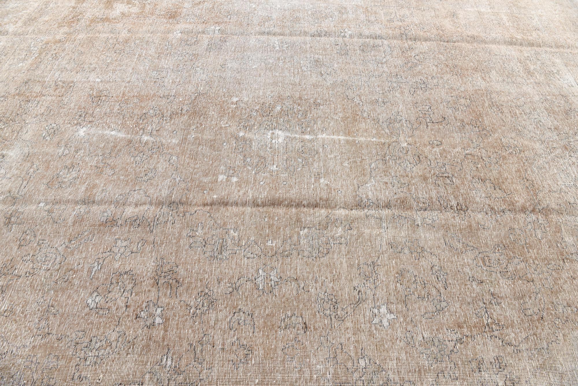 9' 8 x 12' 5 Hand Knotted Ultra Vintage Persian Wool Rug